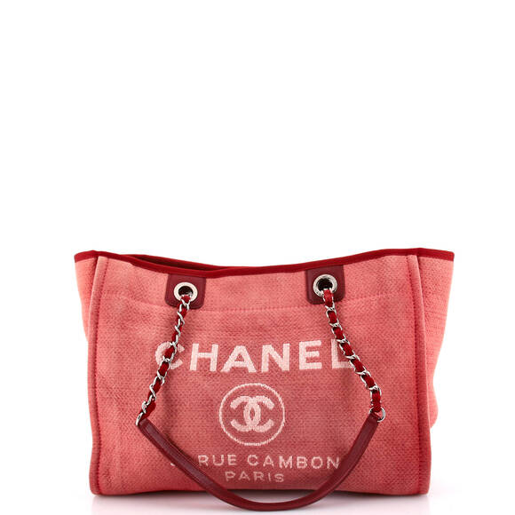 Chanel Deauville Tote Canvas Small #176541C22B - Picture 1 of 9